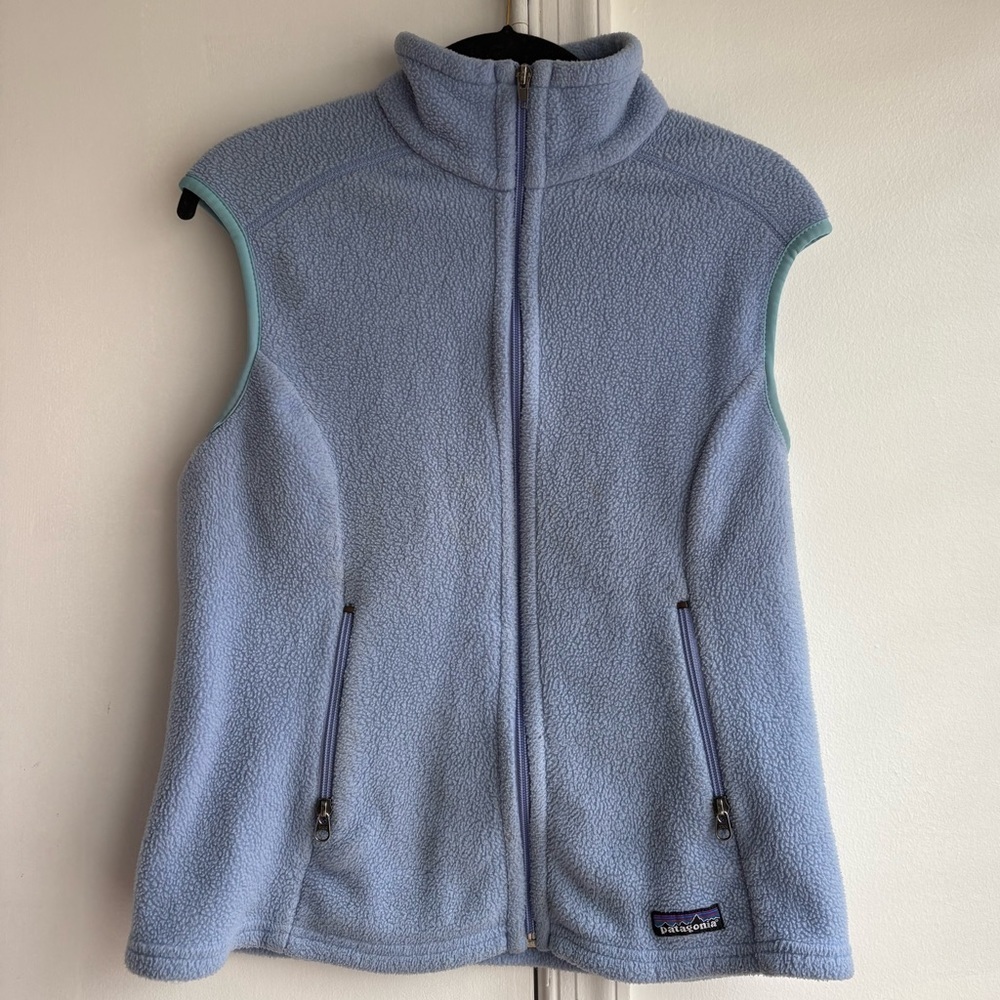 Patagonia Synchilla Light Blue Vest Size Medium